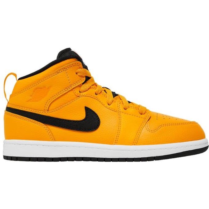 Jordan 1 Mid Or Universitaire Noir (PS) 33.5