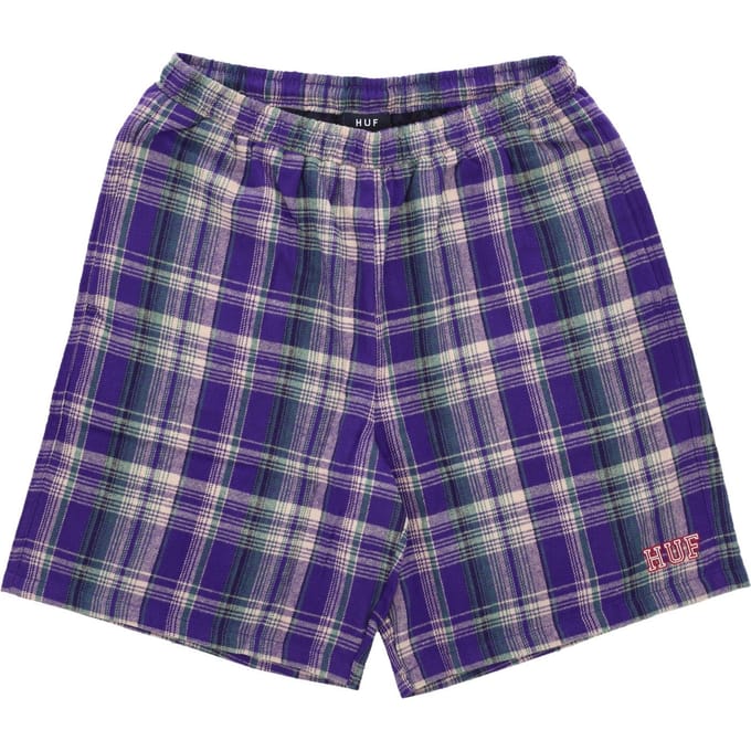 Cortland Flannel Easy Short herenshort paars
