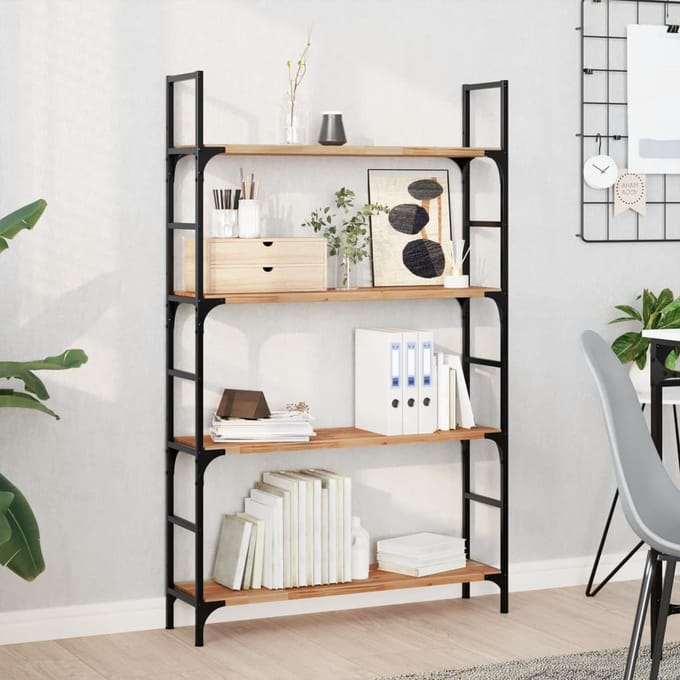 vidaXL - Wandschappen - 2 - st - zwevend - olieafwerking - 100x20x2 - cm - acaciahout