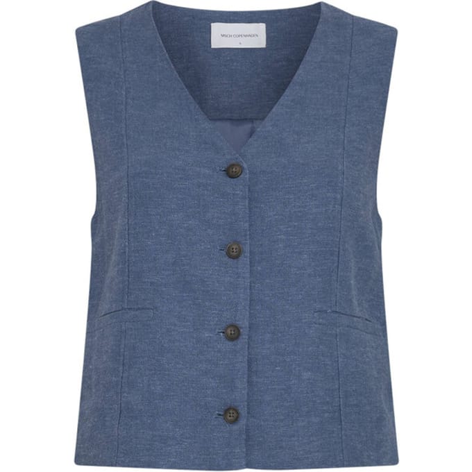 Mouwloos V-hals vest dames Moss Copenhagen Viana Ginia