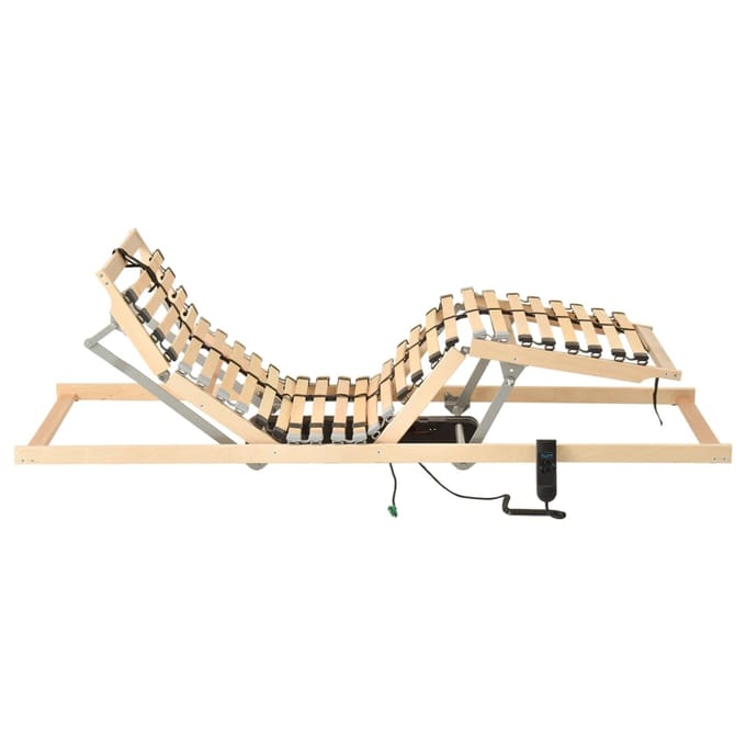 vidaXL - Lattenbodem - met - 28 - latten - 7 - zones - elektrisch - 90x200 - cm