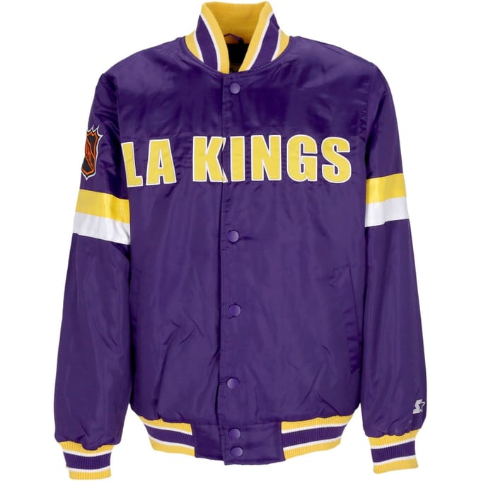 Bomberjack Heren NHL Vintage Diveplay Satijnen Varsity Jacket Loskin