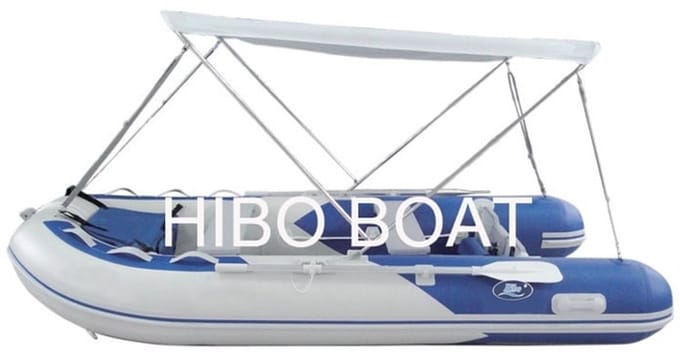 HIBO Rubberboot Biminitop RVS