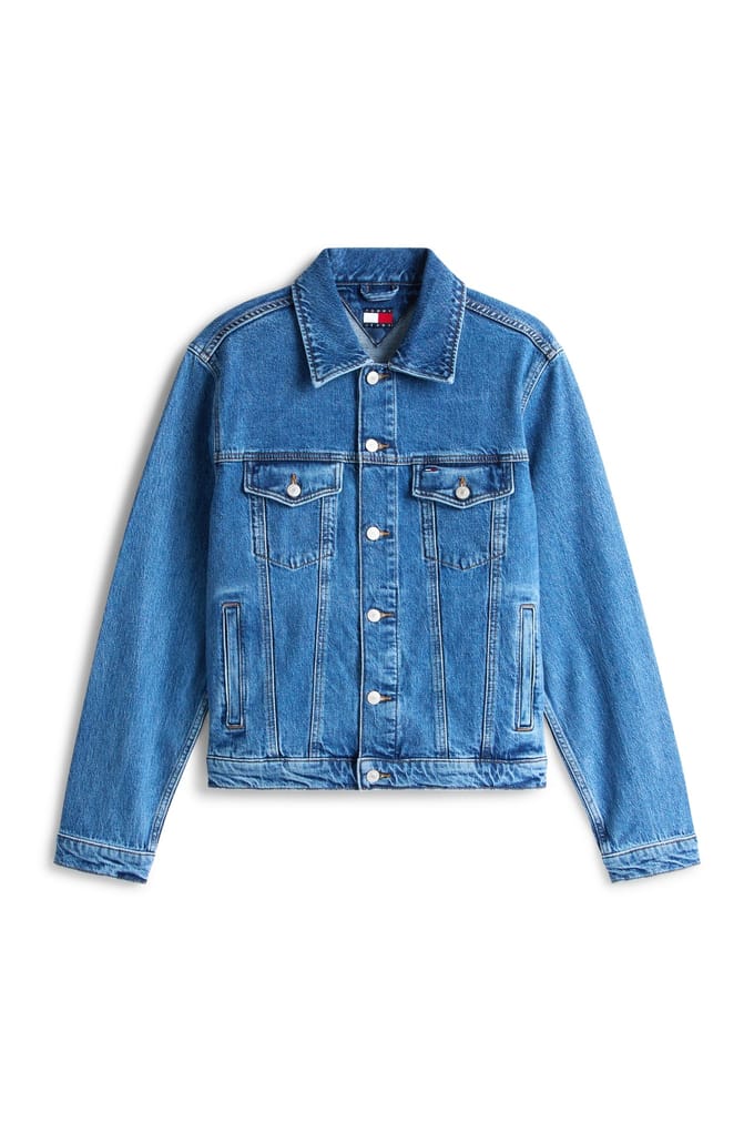 Tommy Hilfiger Ryan Regular Trucker Jacket Denim Medium Maat: M | Spijkerjassen Outlet | Heren | Blauw