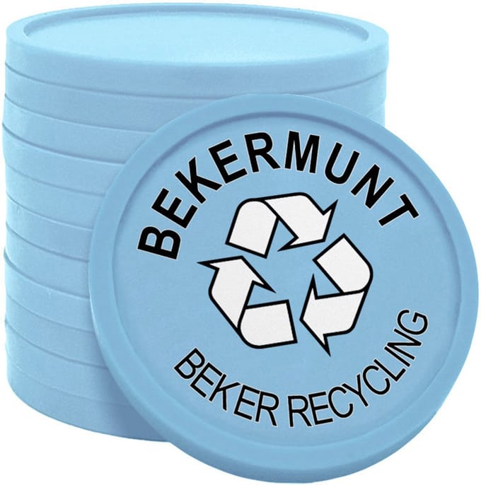 CombiCraft bekermunt gerecycled plastic 29 mm - pastelblauw