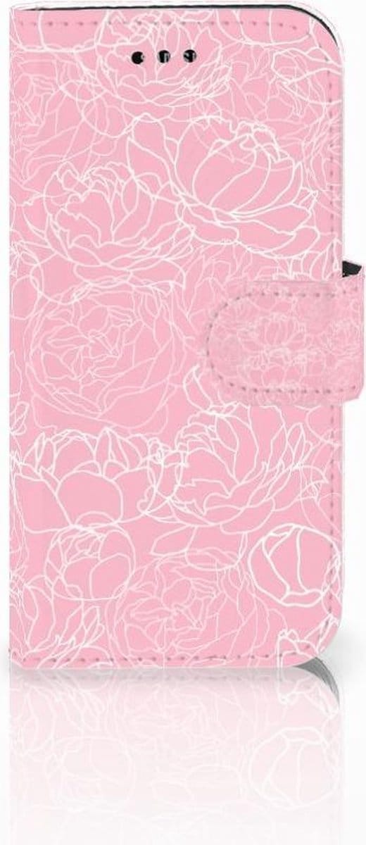Samsung Galaxy A3 2017 Hoesje White Flowers
