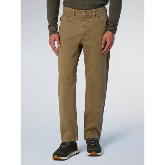 North Sails Broek Broken twill met 5-pocketstijl