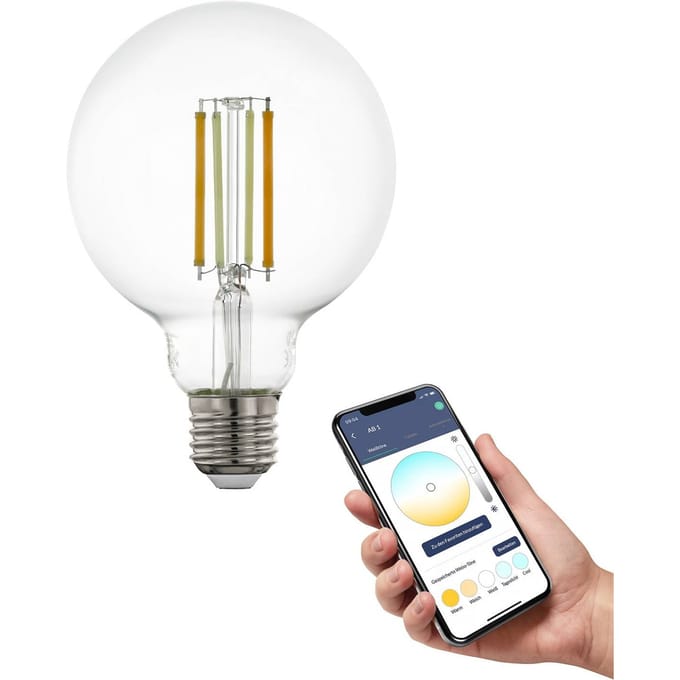 EGLO connect.z  Smart LED Lamp - E27 - Ø 9,5 cm - Instelbaar wit licht - Dimbaar - Zigbee
