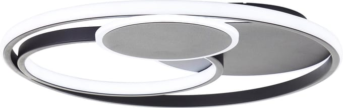 Brilliant Runda - Plafondlamp - LED 51,5W - 3000K-6000K - Zwart