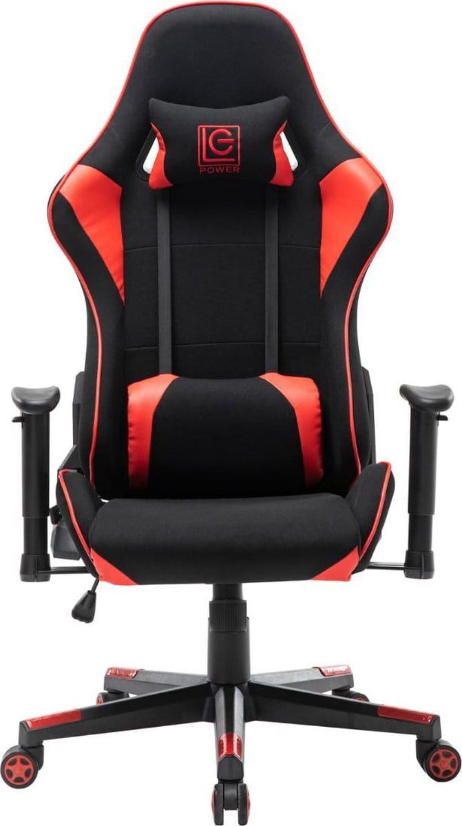 GAME HERO® Karroch X4 Gaming Stoel - Stof - Gamestoel Rood