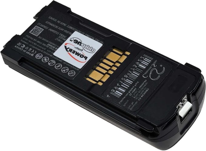 Batterij - Reservebatterij Scanner - Mobiele Data Verzameling - Hoge Capaciteit 6800mAh - 3.7 Volt - Zwart