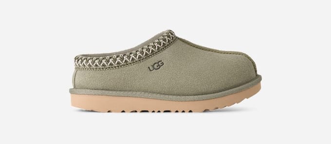 UGG® Tasman II for Kids in Shaded Clover, Size 4, Suede/Polyester/Wool