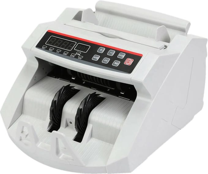 Geldtelmachine - Geldteller - Biljettelmachine - 1000 biljetten per minuut - Grijs