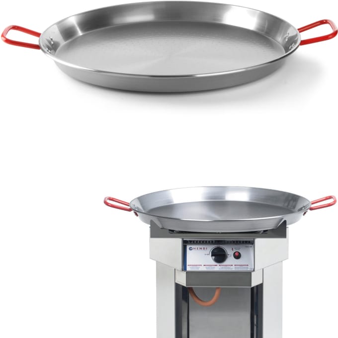 HENDI Paëllapan – Plaatstaal – Extra groot – 340 mm – 2 grepen