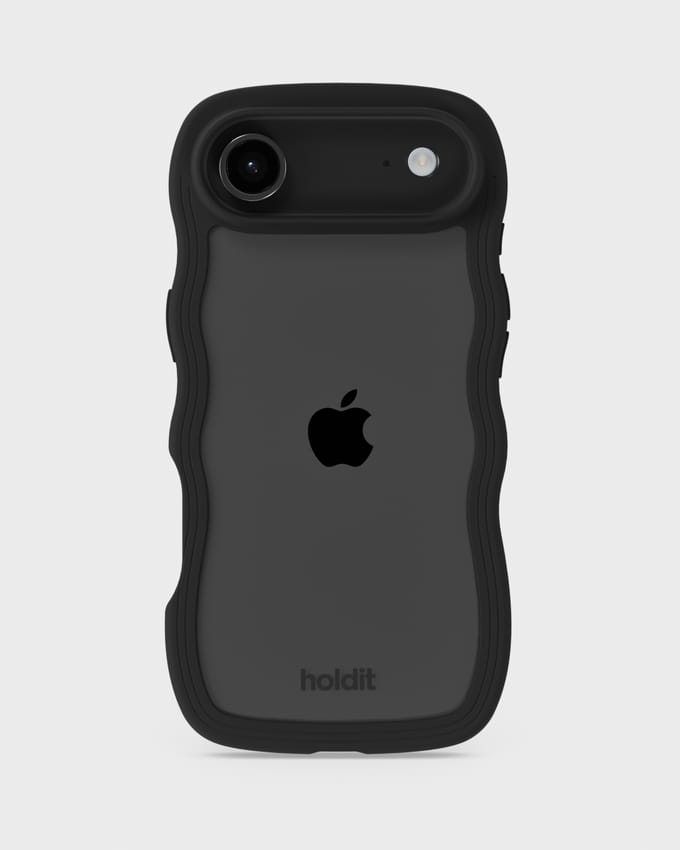 Holdit Wavy Case voor de Apple iPhone Air - Black / Transparent