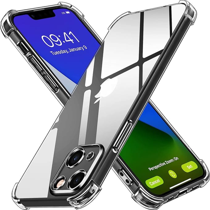 Hoesje voor iPhone 14 PLUS backcover Shockproof siliconen Transparant