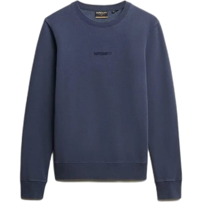 Superdry Micro Logo Sweatshirt Blauw L Man
