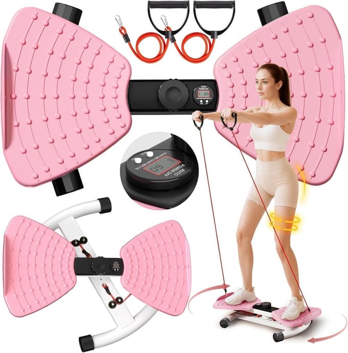 Taille Sculpting Board met Massage en Weerstandsband - Core & Buikspiertrainer