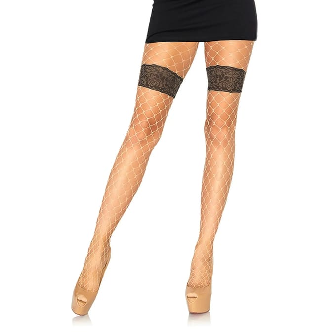 Diamant Netcollant met Bloemenpatronen Dames Leg Avenue
