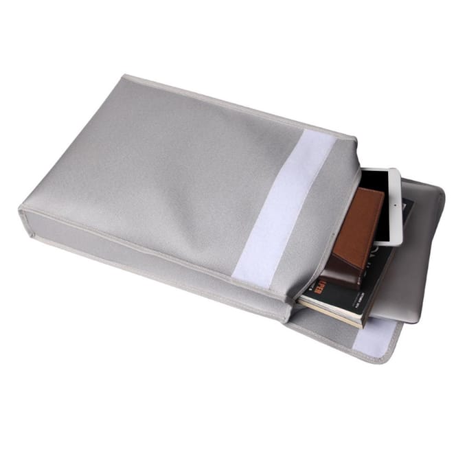 Pochette ignifuge d'enveloppe de sac de document résistant au feu pour l'ordinateur portable d'argent de passeport argenté
