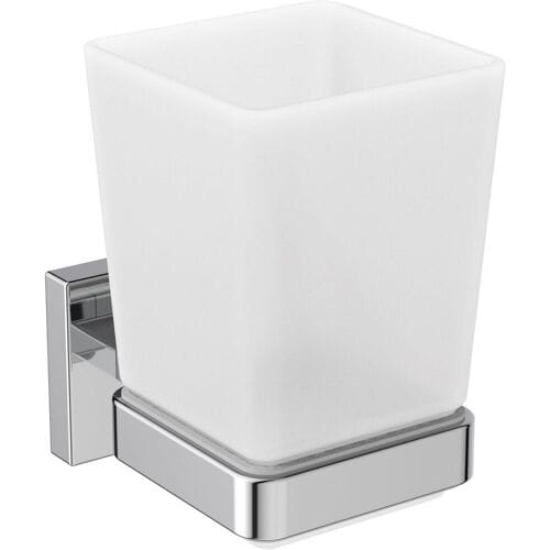 Ideal Standard Square tumbler with holder E2204AA