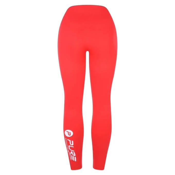 Pure2Improve Sportlegging Dames - Maat M - Rood - Trainingsbroek Dames - Sportbroek