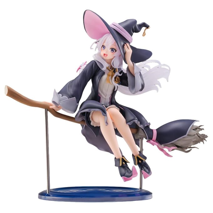 20cm Sorcière errante Anime: La Figure de Voyage d'Elaina Elaina Robe de Sorcière Posture Assise Figurine d'Action Modèle PVC Collection gray