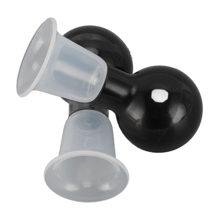 2 stuks Tepelcorrector ABS Vacuüm Tepel Zuignap Tepeltractie Trekker voor Ingetrokken Tepels black