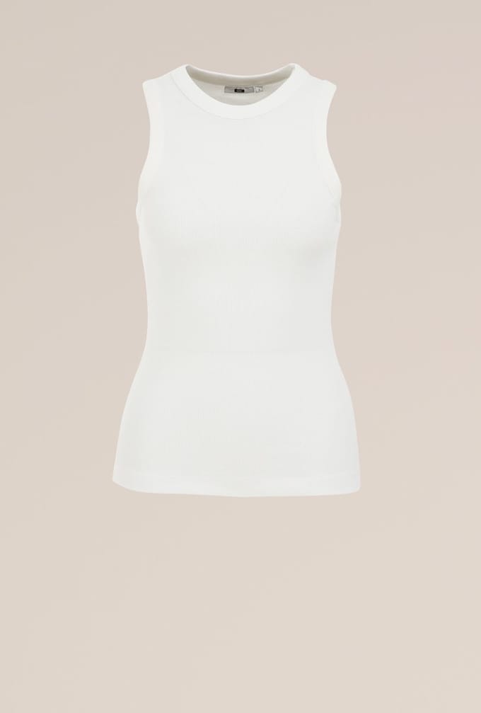 WE Fashion Dames singlet van ribstof
