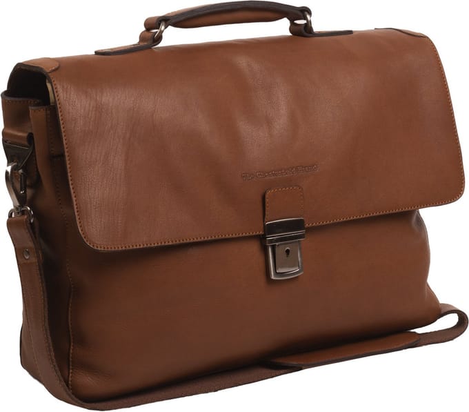Chesterfield Leren Laptoptas Aktetas 15.6 inch Iowa Cognac