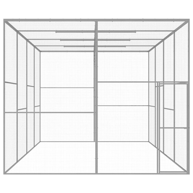 vidaXL - Kattenkooi - 6x3x2,5 - m - gegalvaniseerd - staal