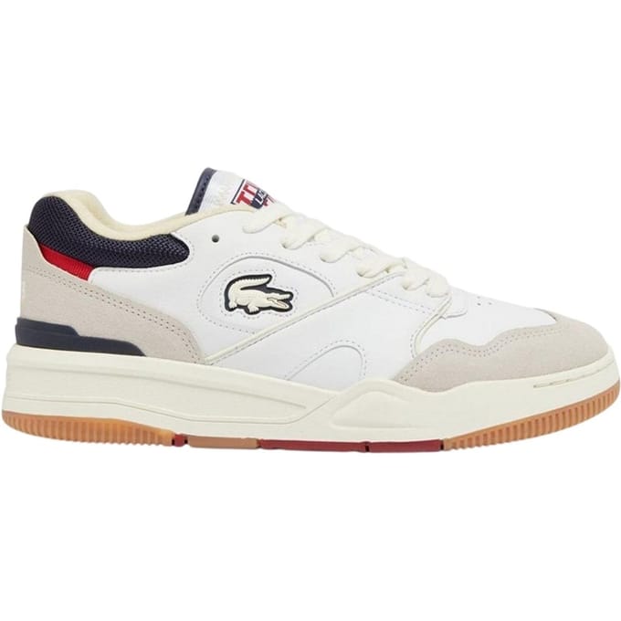 Lacoste Heren Lineshot Leren Ortholite Trainers (Gebroken wit)
