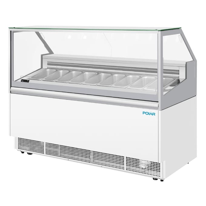Polar U-Series gelato vitrine 9 bakken
