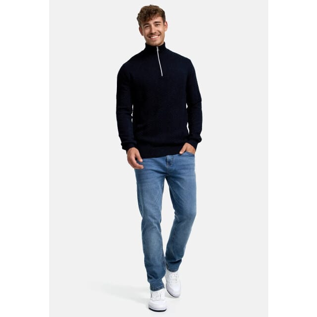 Kronstadt Ks2790 kscarlo half zip knit sky captain