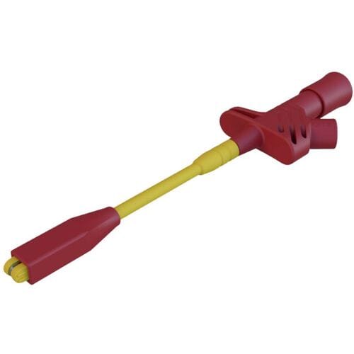 Hirschmann Test & Measurement KLEPS 2800 rt Veiligheids-krokodilklem Steekaansluiting 4 mm CAT III 1000 V Rood