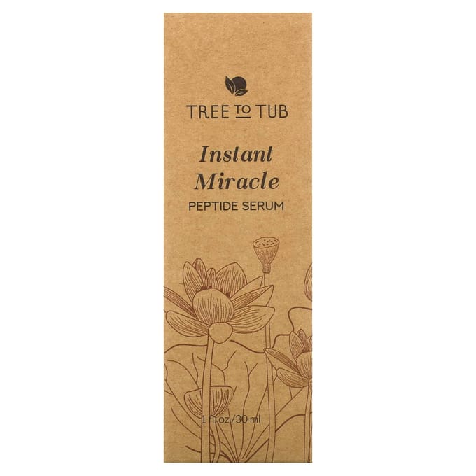 Tree To Tub, Instant Miracle Peptide Serum, 1 fl oz (30 ml) beige