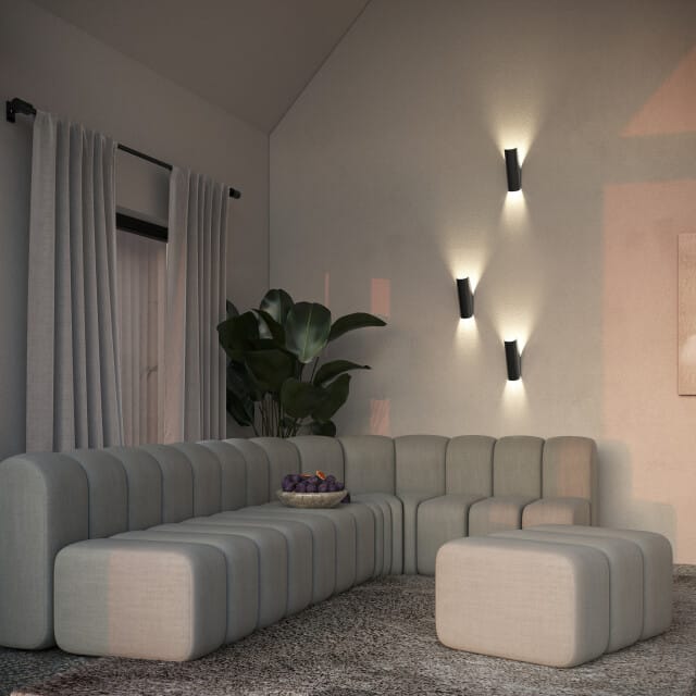 Maytoni - Wandlamp Notta - Zwart