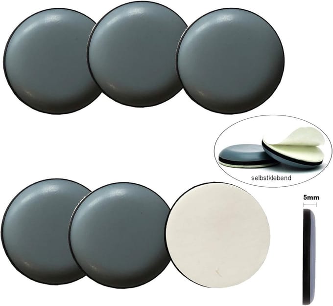 Premium Meubelglijders 50mm - 16 Stuks - Zelfklevend Vloerbeschermers