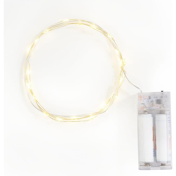 Micro LED snoer lampjes met timer 6/18u, 20 LED's