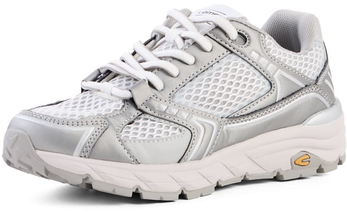 camel active Modieuze sneaker met een lichte buitenzool - Maat womenswear-39 - Zilver