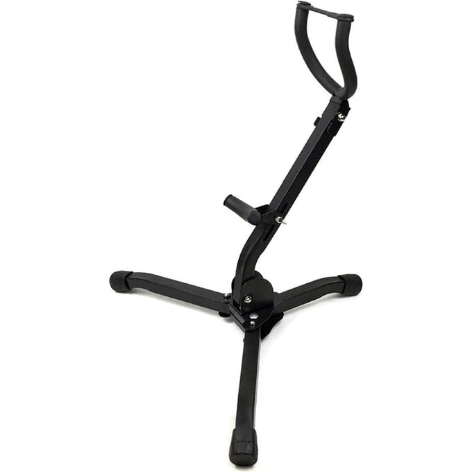Altsaxofoon Standaard Display Instrument Accessoires Metaalmateriaal Driehoekige Basis Ontwerp zwart