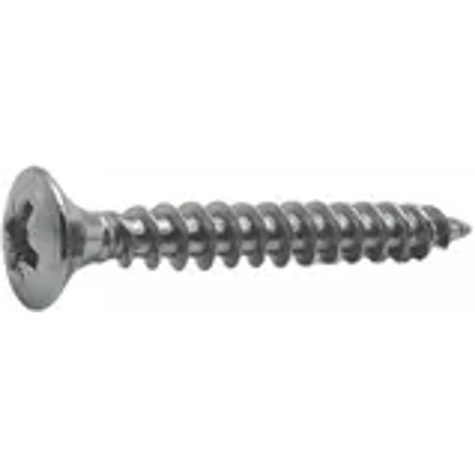 Sencys Universele Schroef Rvs Ronde Kop Pozi - 5x40mm - 10 Stuks