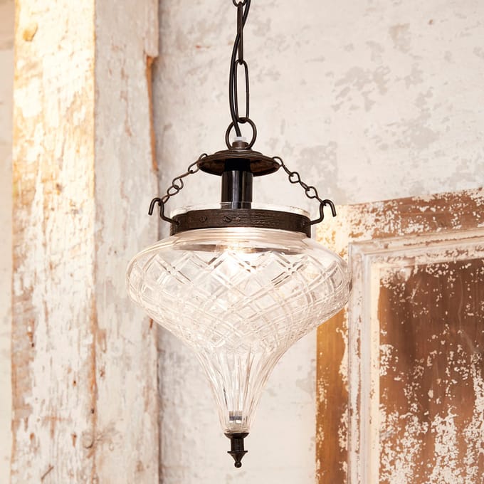 LOBERON Hanglamp Gaidouras helder/zwart