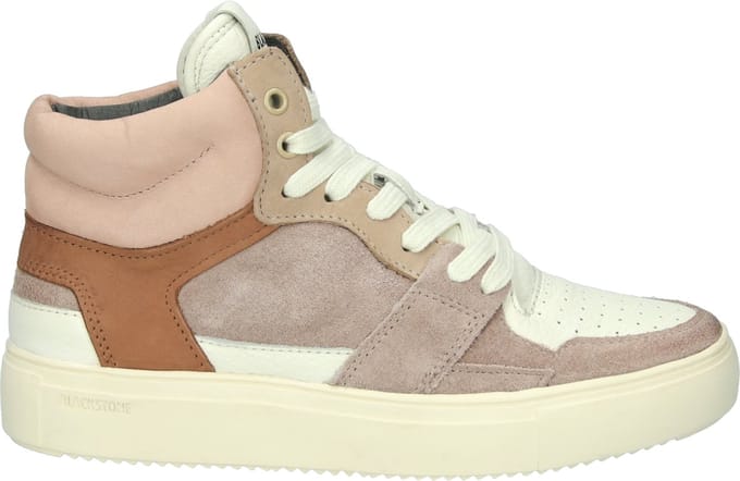 Blackstone Keyla - Bone Brown - Sneaker (high) - Vrouw - Brown - Maat: 38