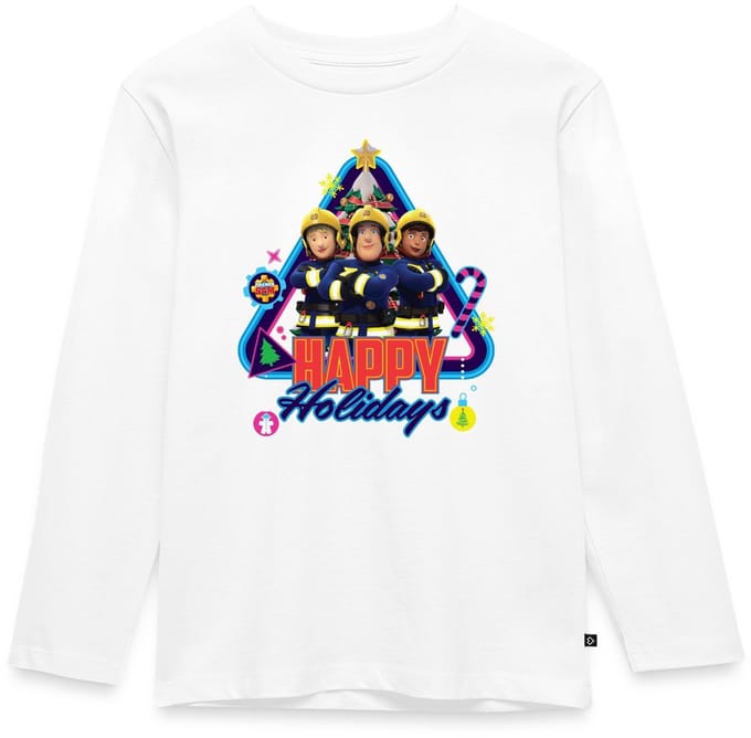 Brandweerman Sam™ Fijne Feestdagen Van Het Team Premium T-Shirt Kinderen