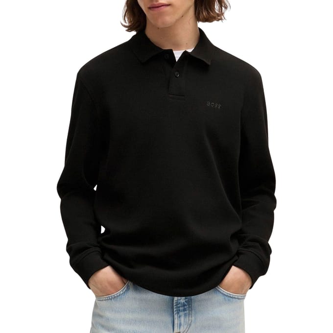 Boss Petempestolong LS Polo Heren - Maat S