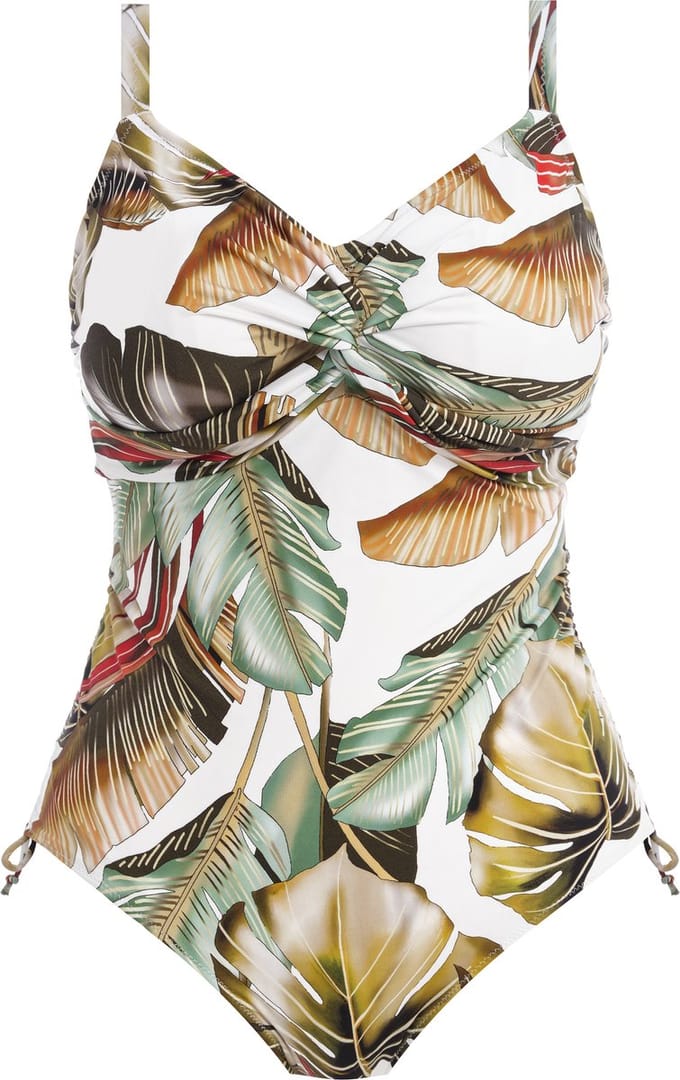 Fantasie Kinabalu UW Twist Front Swimsuit with Adjustable Leg Dames Badpak - Maat 75F