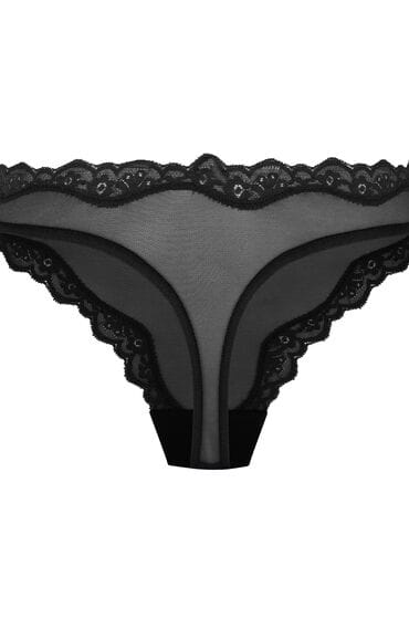 Hunkemöller Dames Lingerie String Hazel - Zwart - maat M