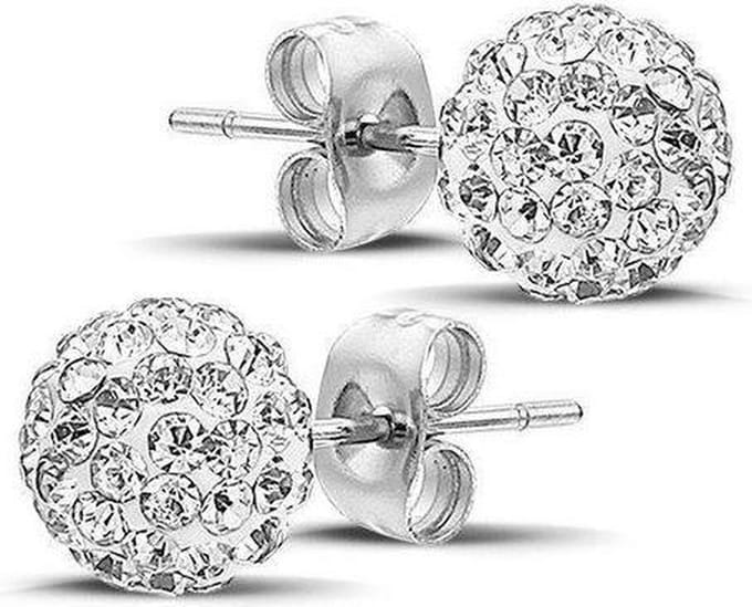 Montebello Oorbellen Lappula - 316L Staal - Shamballa - ∅8mm