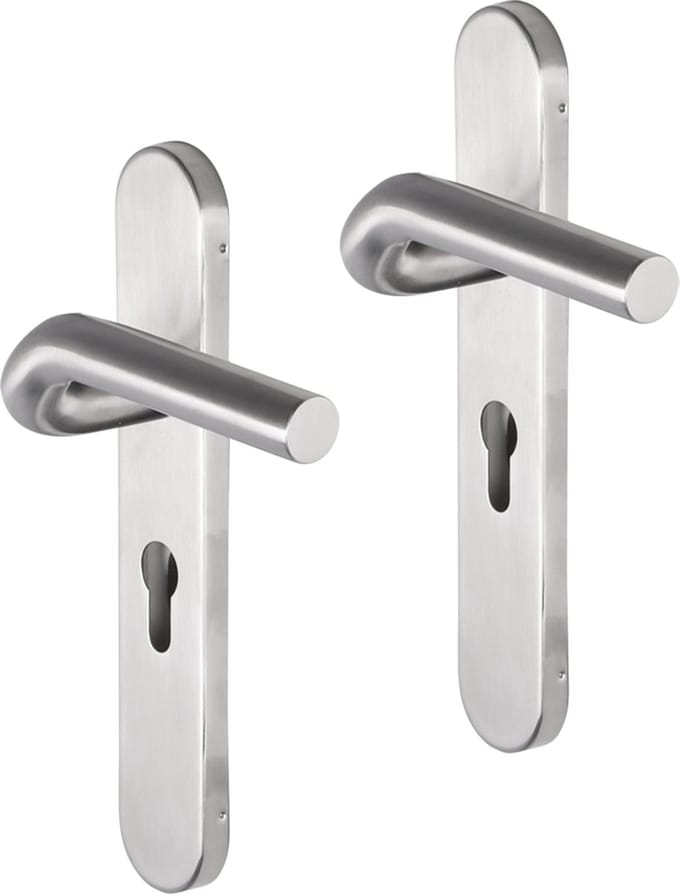 Impresso Newport RVS geborsteld op Ovaal schild PC55